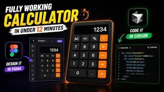 Fully Working Calculator in Under 12 Minutes | Figma + Cursor
