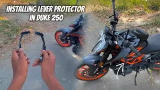 Установка защиты рычага в Duke 250 😍 | MG THROTTLE