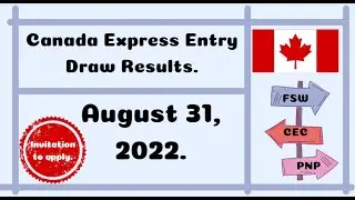 Express Entry Draw Results || August 31, 2022 || #Canada Immigration 2022.