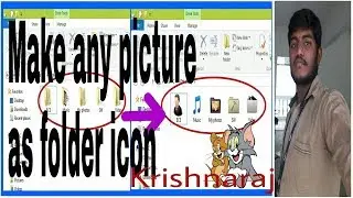 Make any Picture as folder icon | Change folder icon | Krishnaraj | Ramanuja Academy