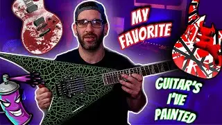 These custom painted guitars came out amazing.