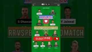 RR VS PBKS 8TH T20 MATCH 2023#dream11prediction#dream11team