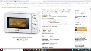 🍳 &iexcl;Oferta Amazon! Microondas 2 en 1 grill Severin MW 7891 barato 66&euro; &iexcl;45% DTO! Opini&oacute;n | Descuento 🍳
