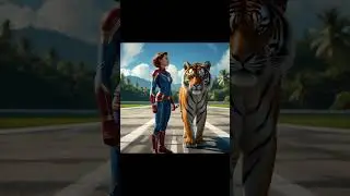 superhero mashup #viralreels #marvel #foryou #avengers #ironman #lion #animals #creativecreation #ai