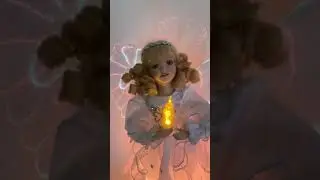 Vintage Fiber optic tree topper angel moving wings and arms￼