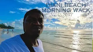 Catching Sunrise on Diani Beach.