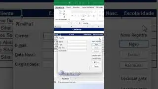 Formul&aacute;rio R&aacute;pido no Excel