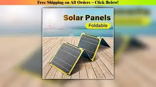 ETFE Solar Panel 30W 40W High Power Monocrystalline Waterproof Foldable Outdoor Cells Battery