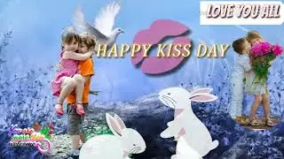 HAPPY KISS DAY WISHES WITH SWEET MESSAGE 13TH FEBRUARY 2019