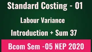 Intro - Part 2 | Standard Costing 01 | BCOM SEM 5 | Labour Variance #kskvku #nep2020 #methaniacademy