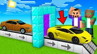 Us&eacute; un PORTAL para MEJORAR mi COCHE en Minecraft!