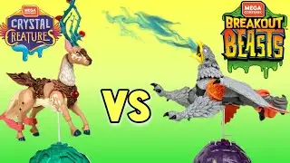 Breakout Beasts VS Crystal Creatures Mega Construx Mystery Eggs with Slime