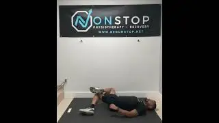 Supine TFL Stretch
