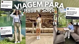 TUDO SOBRE MINHA VIAGEM PARA Italia, Suiça e Alemanha | BIA RESPONDE