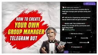 How To Make a Own Group Management Bot Without Deploy ⚡ | Telegram Group Management Bot | TrickyAbhi