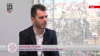 Dit&euml; mbas dite    Islam Qerimi, kryetar i OJQ  Active Minds