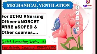 MECHANICAL VENTILATION #Quick Learning Series.... 44