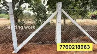 ದೊಡ್ಡಬಳ್ಳಾಪುರದಲ್ಲಿ ಟಾಟಾ ಫೆನ್ಸಿಂಗ್ ವರ್ಕ್ fencing work Tata chainlink mesh #fencingwork #agriculture 