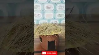 how to make mud house/kutcha house#school project#crafting#ytshort