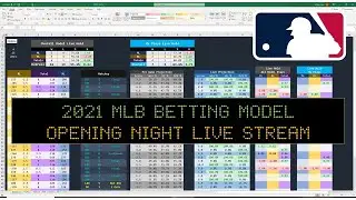 2021 MLB Baseball Betting Model Opening Night Live Stream