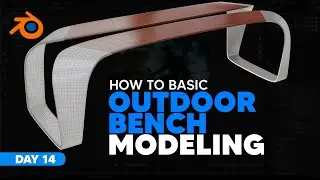 30 days modeling Tutorial | Designing a Stunning Outdoor Bench in 3D | blender modeling tutorial 14