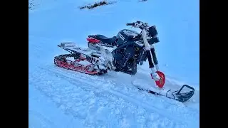 Triumph 675  Snowbike Timbersled Setup