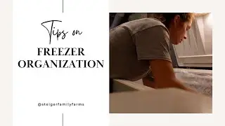 Freezer Organization | Food Preservation