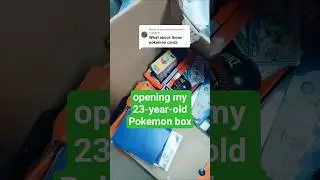 opening my 23-year-old Pokemon box #fyp #pokemon #tradingcards #foryourpage