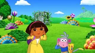 Dora and cartoon friends drawing
