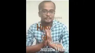 20 நிமிடத்தில் தூக்கம் வர இந்த எளிய முறை | Fall Asleep in 20 Minutes | Tamil