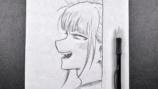 how to Draw crazy anime girl Toga || pencil drawing step by step