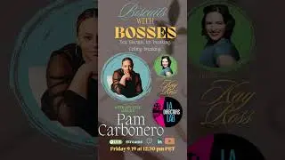 Join us this Friday for Biscuits with Bosses LIVE with Special Guest Pam Carbonero!