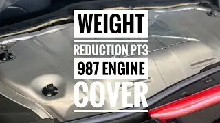 Porsche Boxster Weight Reduction Part 3 987 Engine Cover Install on 986.