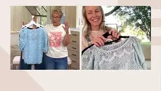 Me by Jennie Garth Charlotte Lace Blouse on QVC