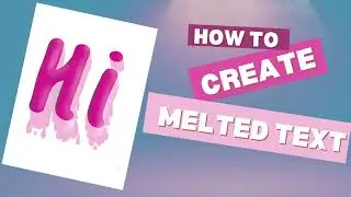 How to Create a Melt Text Effect & Custom 3D Brush | Easy ProcreateTutorial