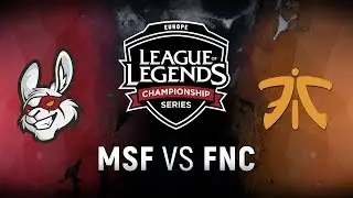 MSF vs. FNC - Week 5 Day 2 | EU LCS Summer Split | Misfits Gaming vs. Fnatic (2018)