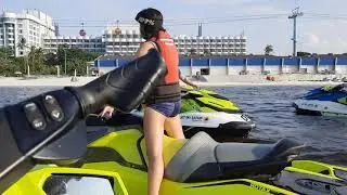 Keliling Pantai Ancol pake Jetski, SEADOO GTI 1633 cc