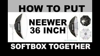How to setup Neewer 36 inches/90 Centimeters Octagon Softbox with Bowens Mount Speedring.