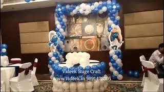 Smurf Decorations for Birthday Party at The Place Gurugram 989147805