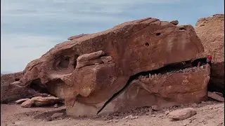 Utah dinosaur tracks and petroglyphs in the Hurricane area