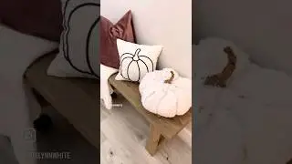 DIY POTTERY BARN DUPE PUMPKIN PILLOW #fall #diy