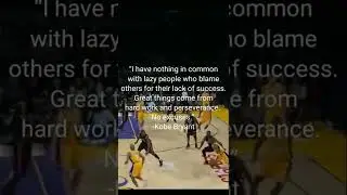 Awesome motivational quote by Kobe Bryant! 🏀 #motivation #kobebryant #quotes #workout