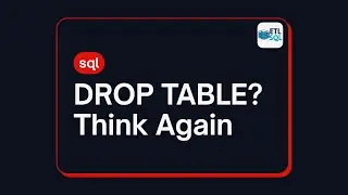 Do NOT run DROP TABLE in PRODUCTION. Use 2 alternate solutions [ETL Scenario -1 ] #etl #sql