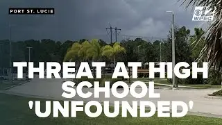 Authorities determine threat at Florida High School was unfounded