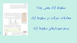 فیزیک دوازدهم : چگونه یک جسم سقوط ازاد انجام میدهد (حل مثالهای کتاب)