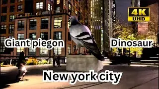 4k new york city Walk in the High Line's - Wildest Art Installation  | 4K Urban walk