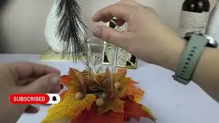 Cute Fall Candle Holder DIY 🍁#autumndecor #diy #wrestling 