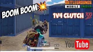 Bgmi new gameplay rush 1v4 CLUTCH 😱😱💥💙#bgmi #viral #gaming #bgmivideos #jonathan #pubgmobile