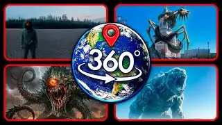 TOP 4: SCARY Giant Monsters Found on Google Earth &mdash; VR 360&deg; Part 2