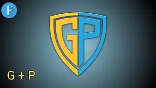 GP Shield Logo Design in Pixellab - Logo Design tutorial | Tech Pencil